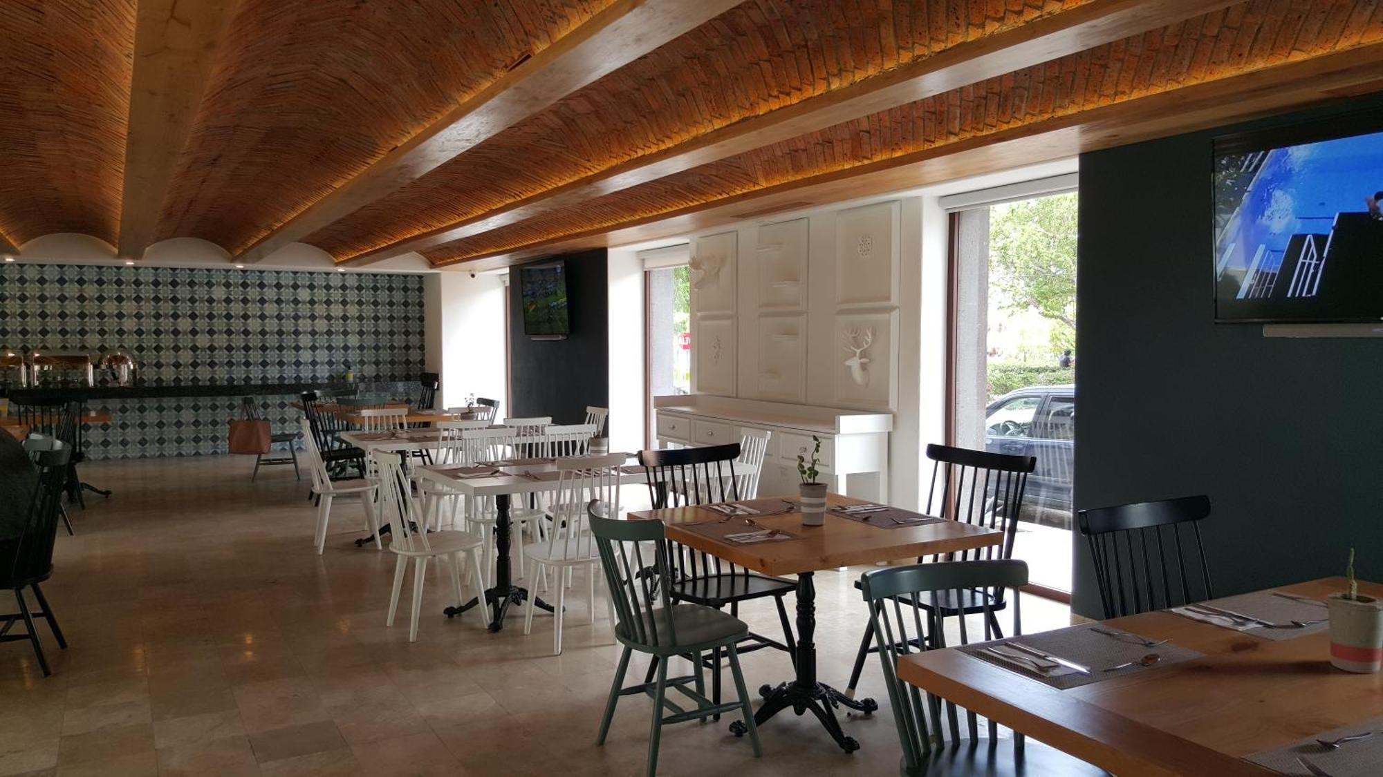 Hotel Catedral La Paz Luaran gambar Interior of the restaurant