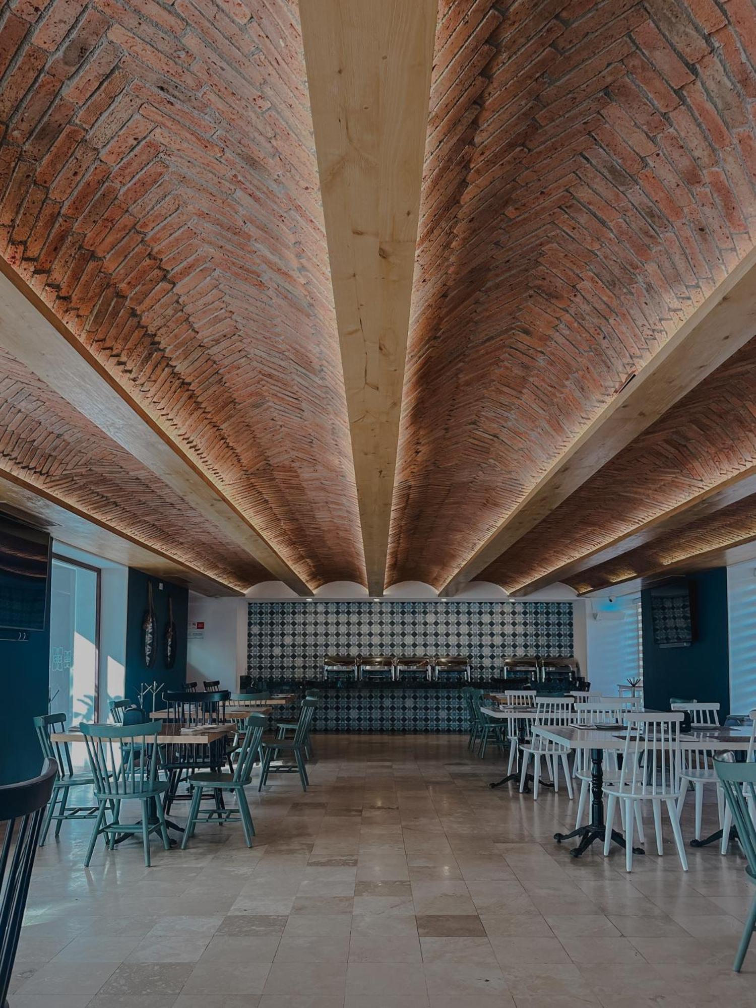 Hotel Catedral La Paz Luaran gambar The interior of the restaurant